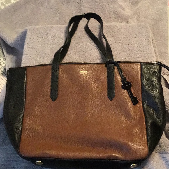 fossil rachel tote with zipper